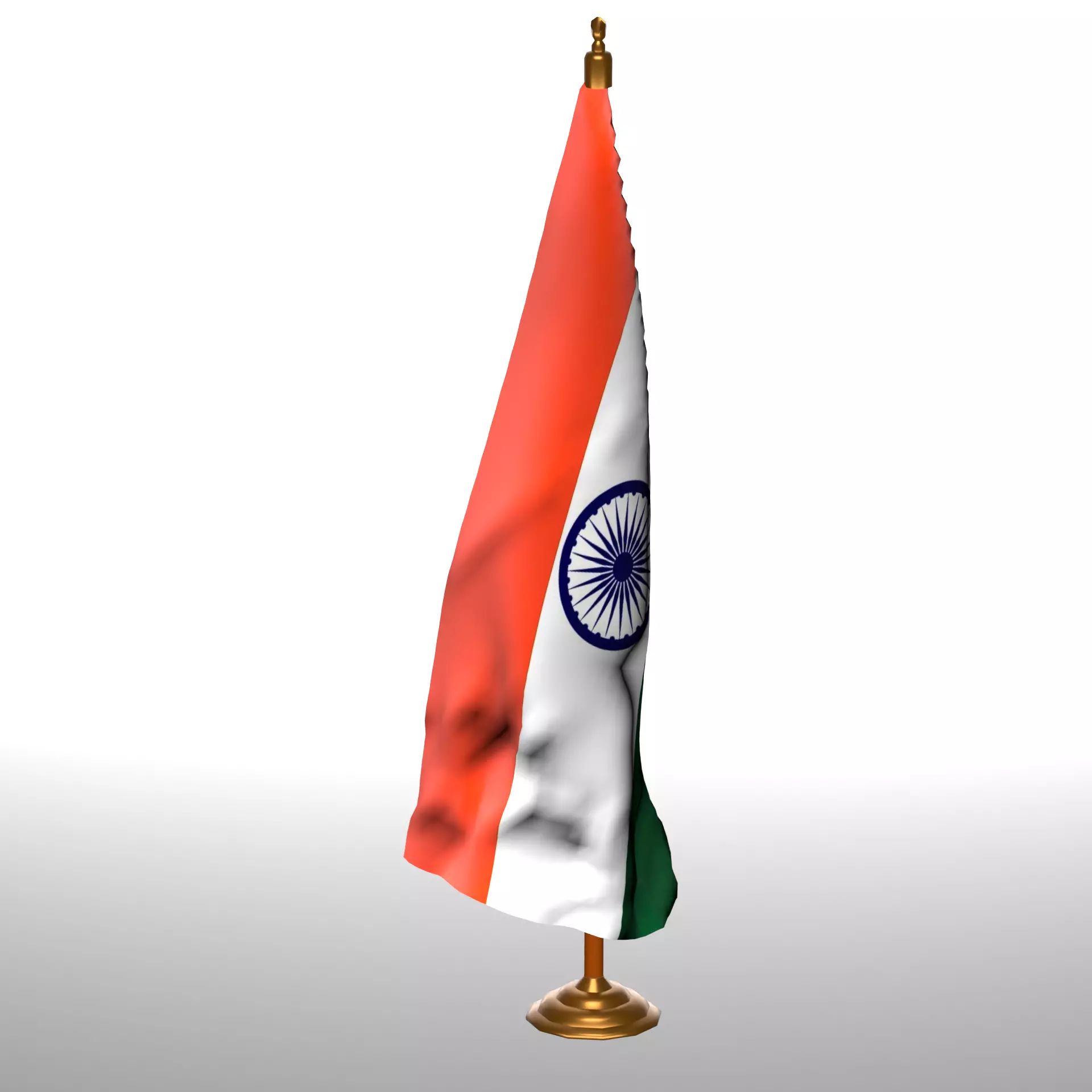 INDIA TABLE FLAG 3D model_0
