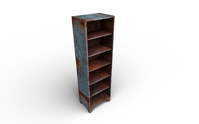 Rusted Metal Stand Low-poly 3D model