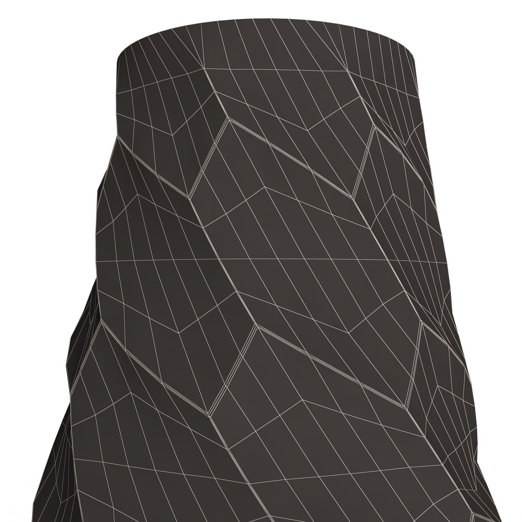 Flower Pot 045 Low-poly 3D model_9