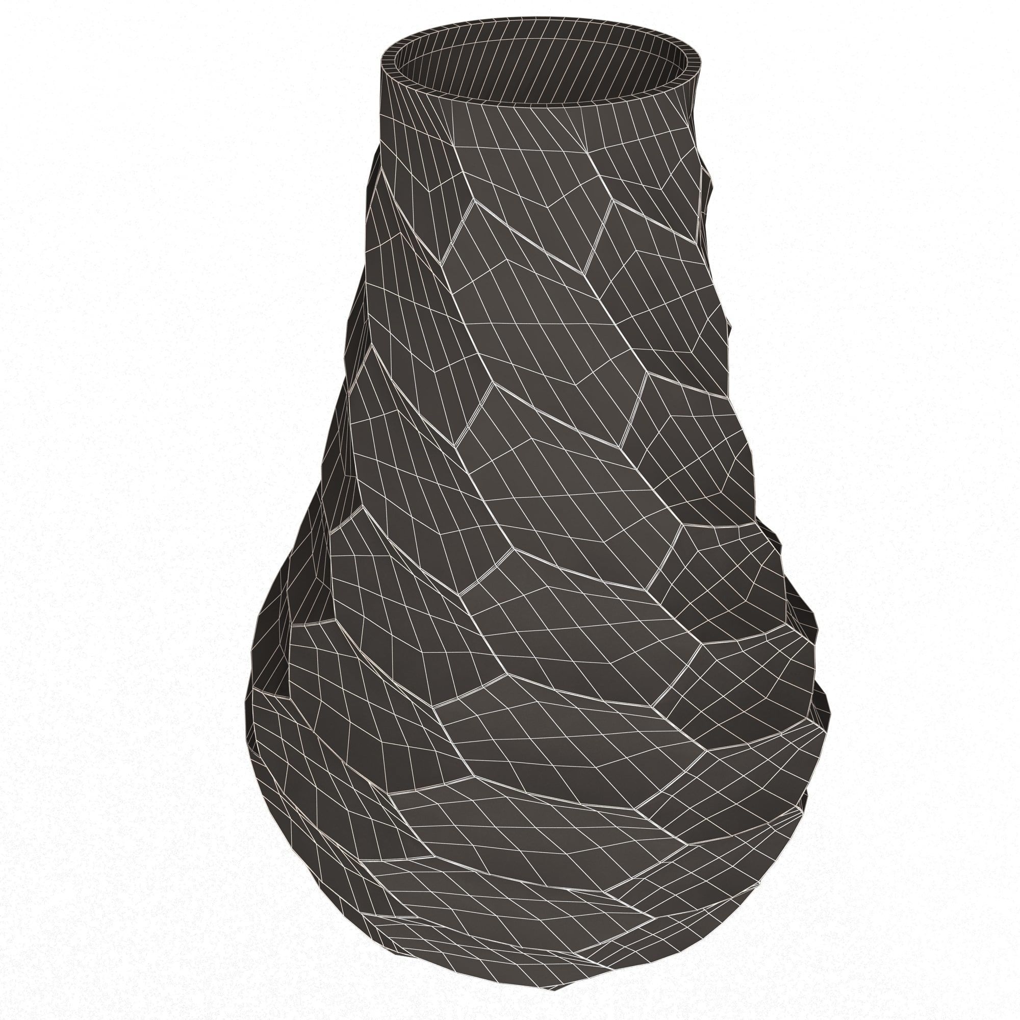 Flower Pot 045 Low-poly 3D model_7