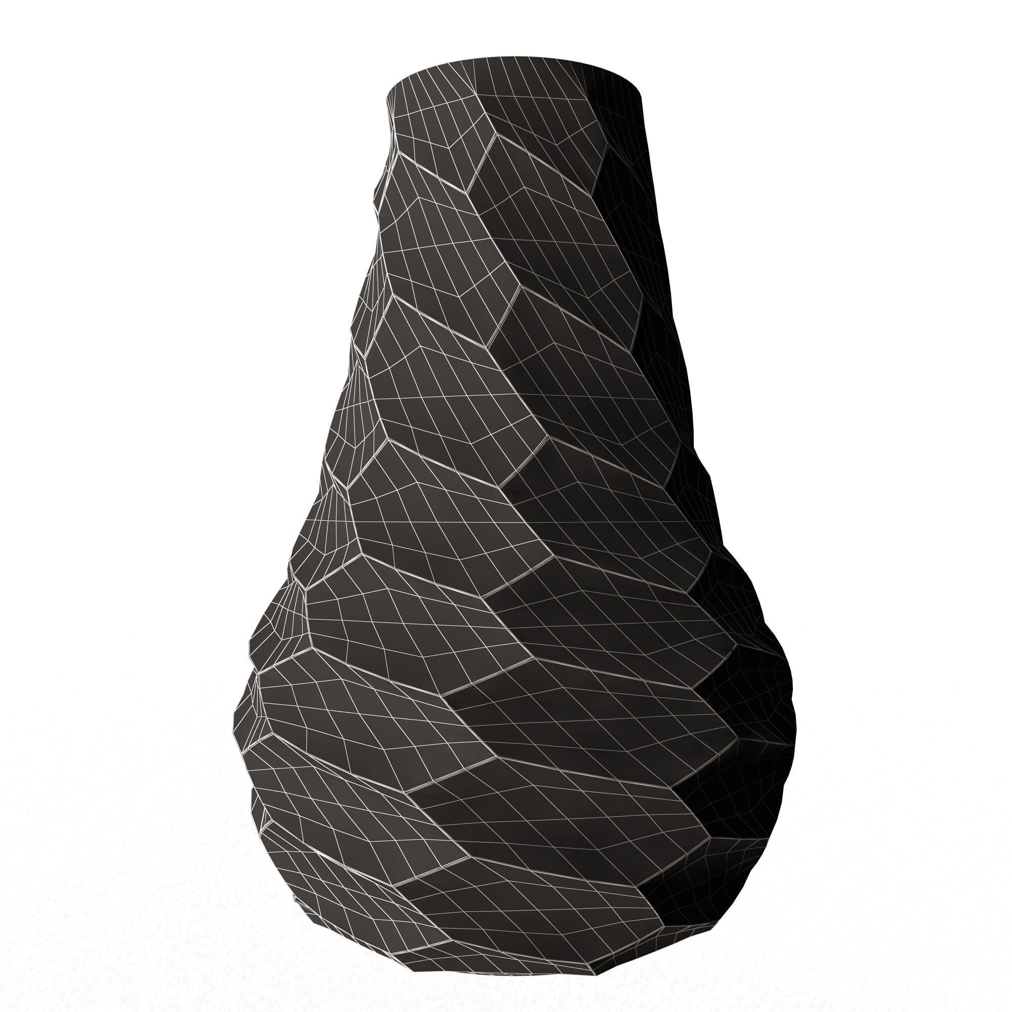 Flower Pot 045 Low-poly 3D model_8