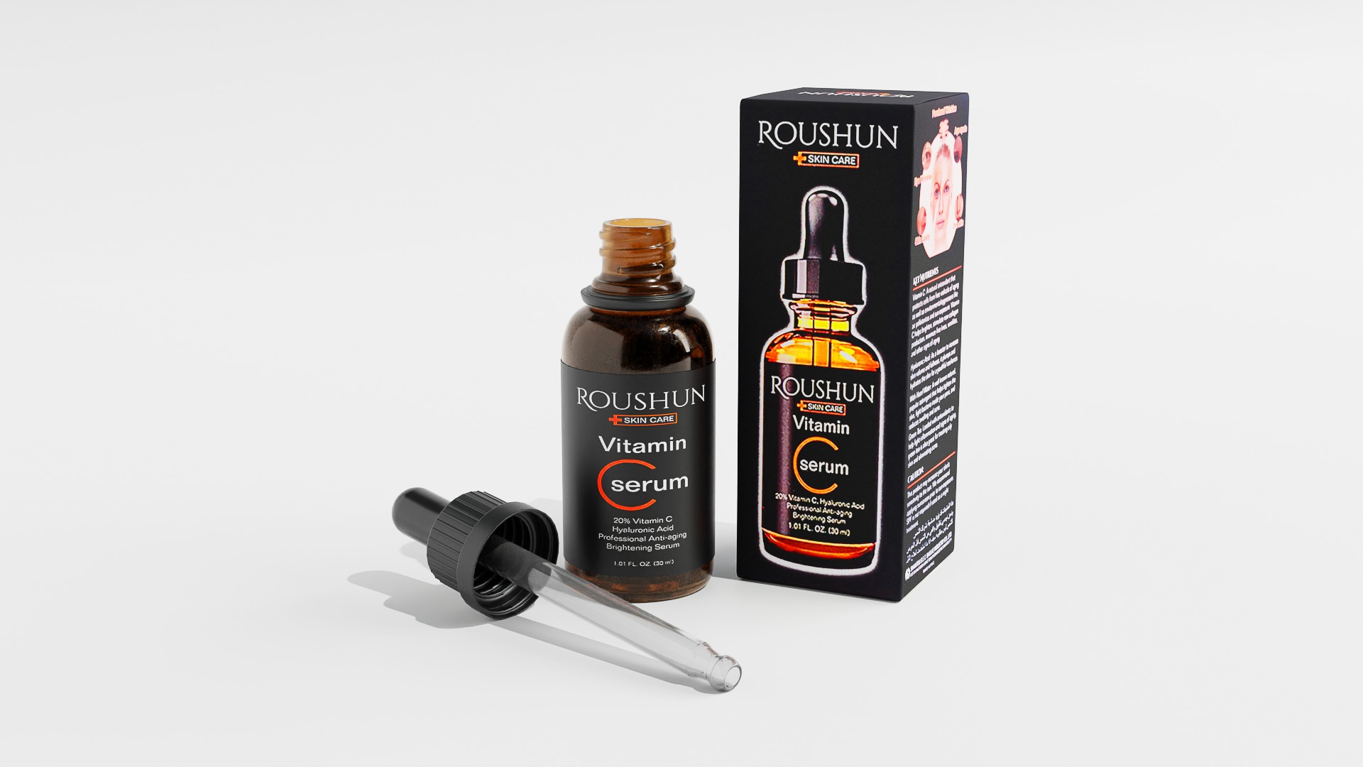 Cosmetic Bottle Low-poly 3D model_1