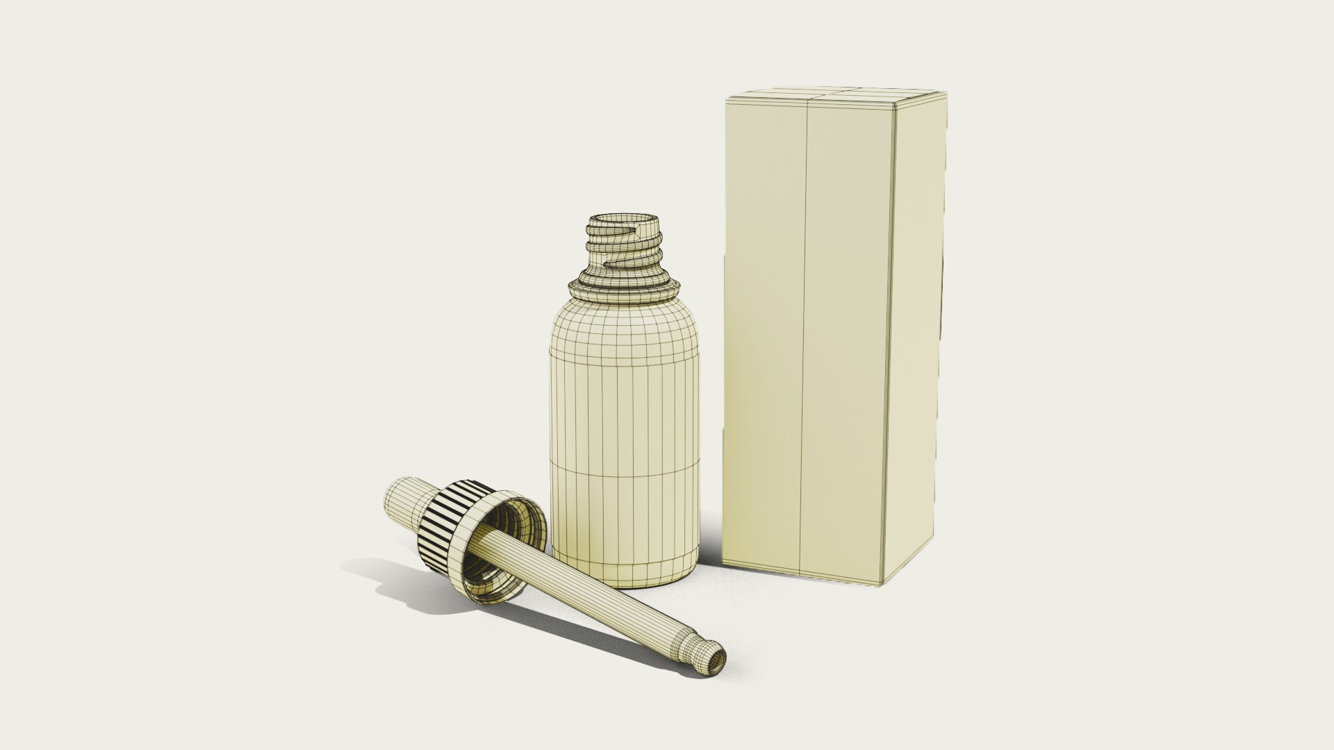 Cosmetic Bottle Low-poly 3D model_2