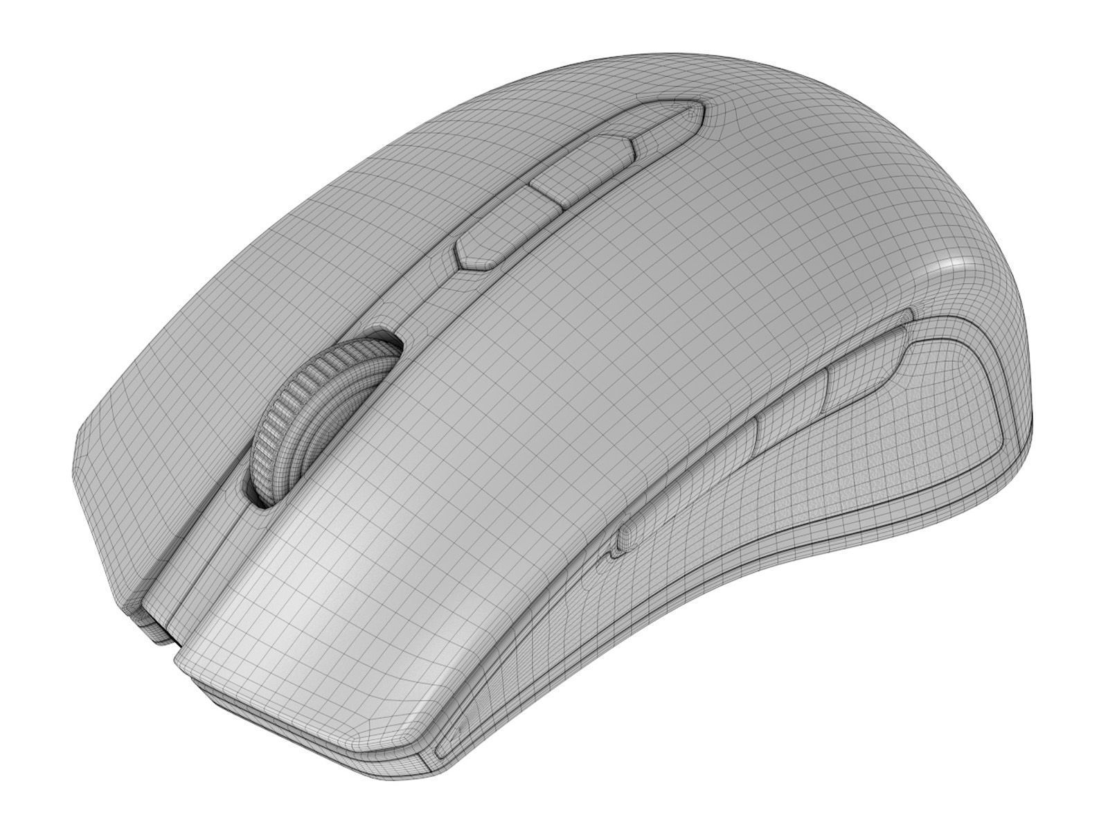 Computer Mouse 018 Low-poly 3D model_7