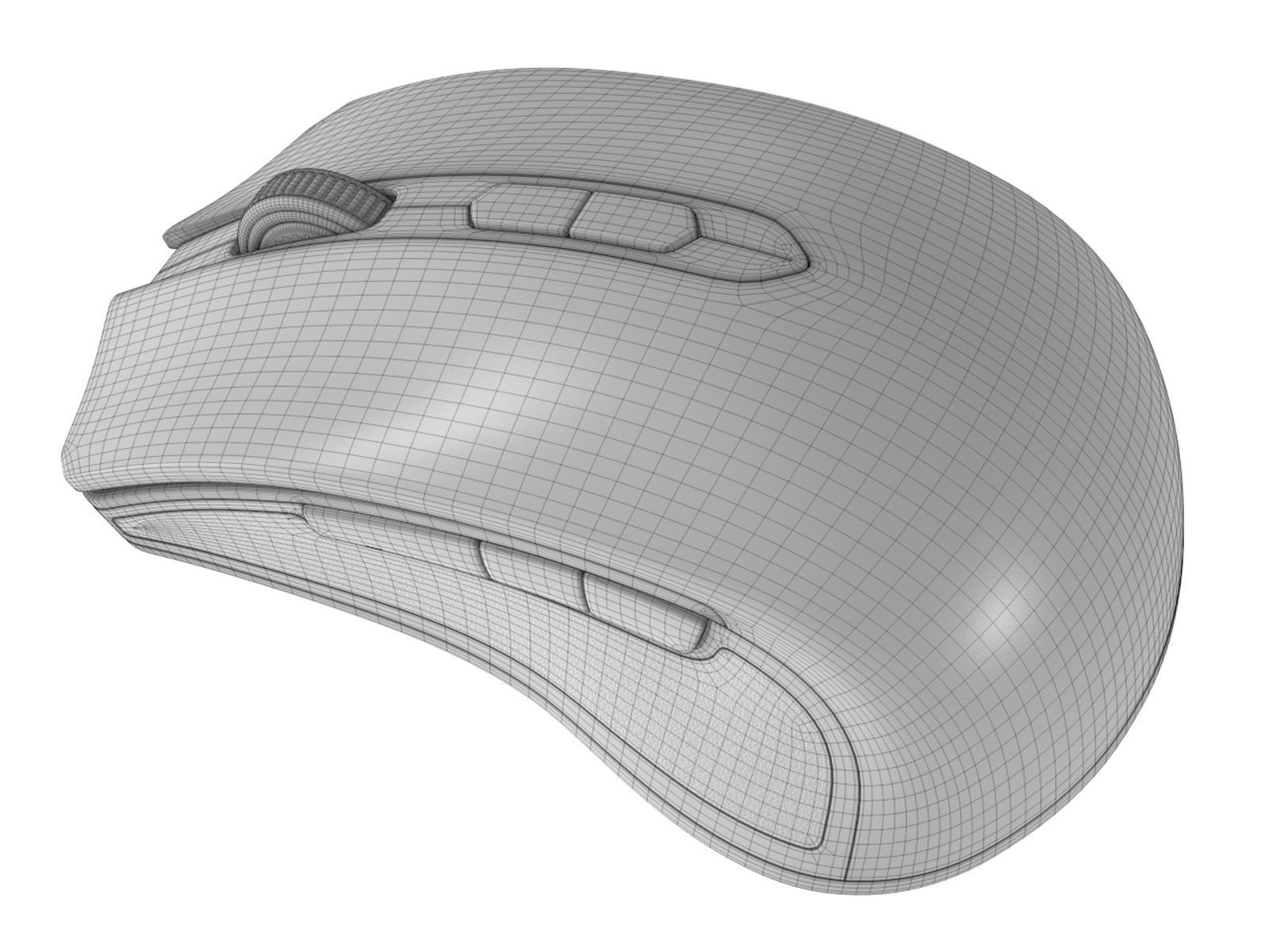 Computer Mouse 018 Low-poly 3D model_9