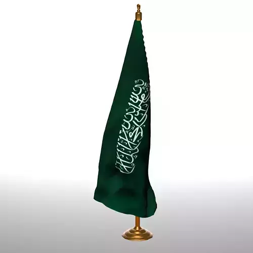 SAUDIA ARABIA TABLE FLAG 3D model