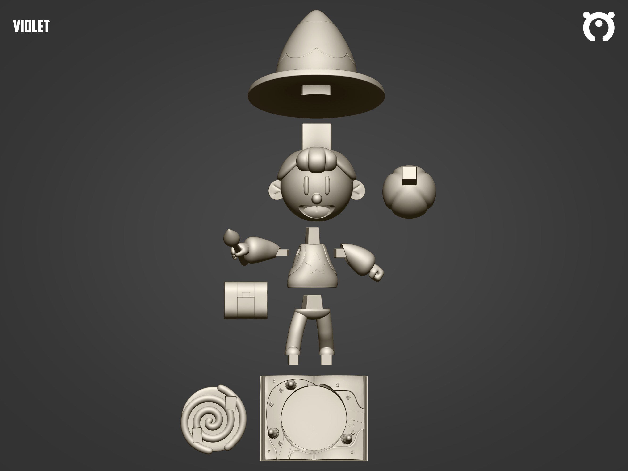 Violet - Plucky Squire 3D print model_1