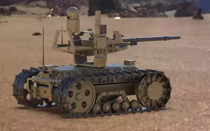 Sharp Claw I Chinese Tracked Unmanned Ground Vehicle UGV 3D model