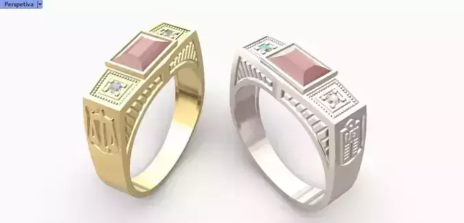 Anel de formatura Direito Advocacia