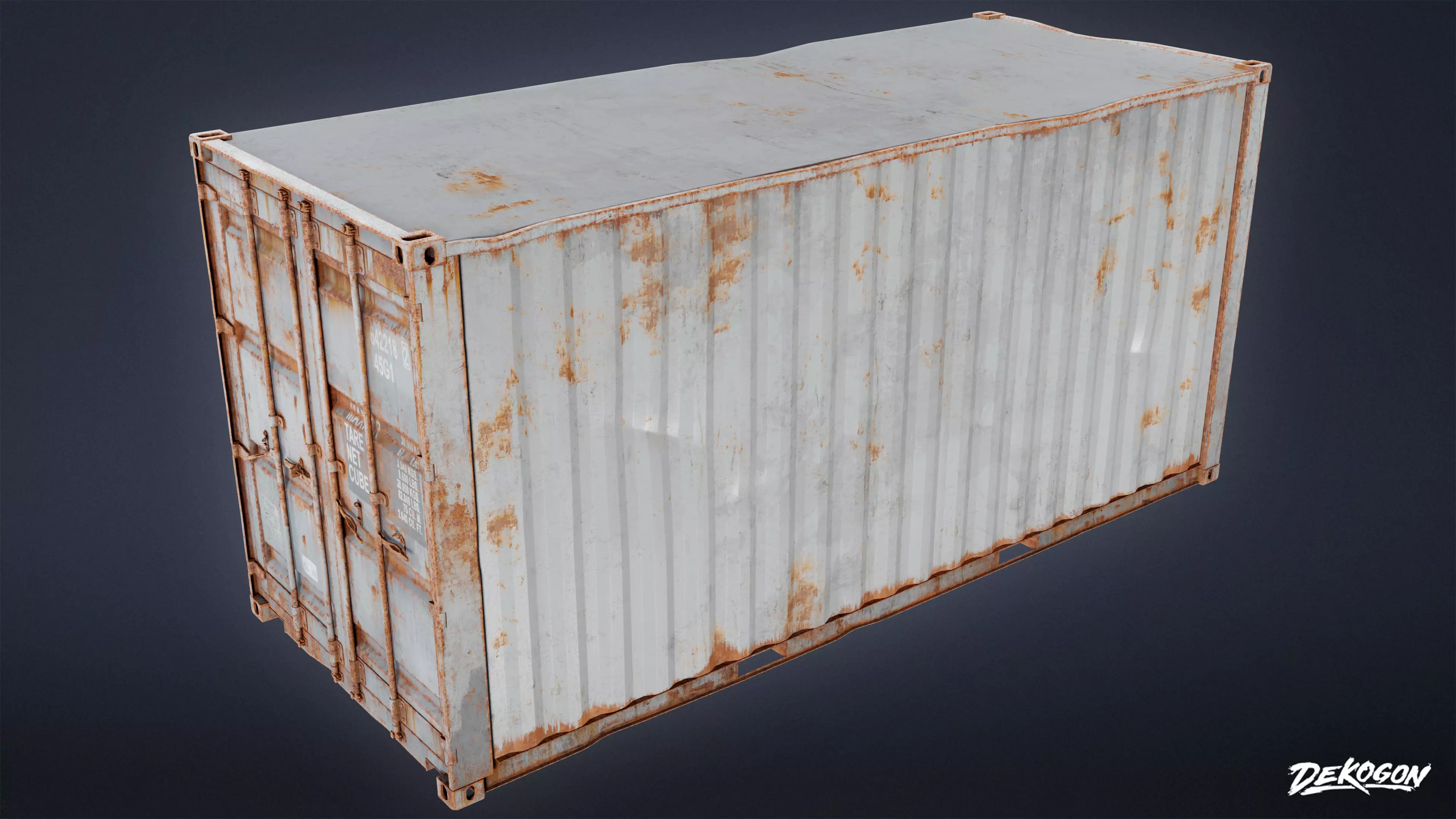 INDUSTRIAL - Connex Container 01 - LOW POLY AND NANITE Low-poly 3D model