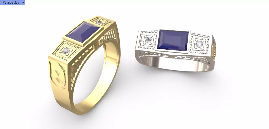 Anel de formatura ADM Administrador  3D print model_0