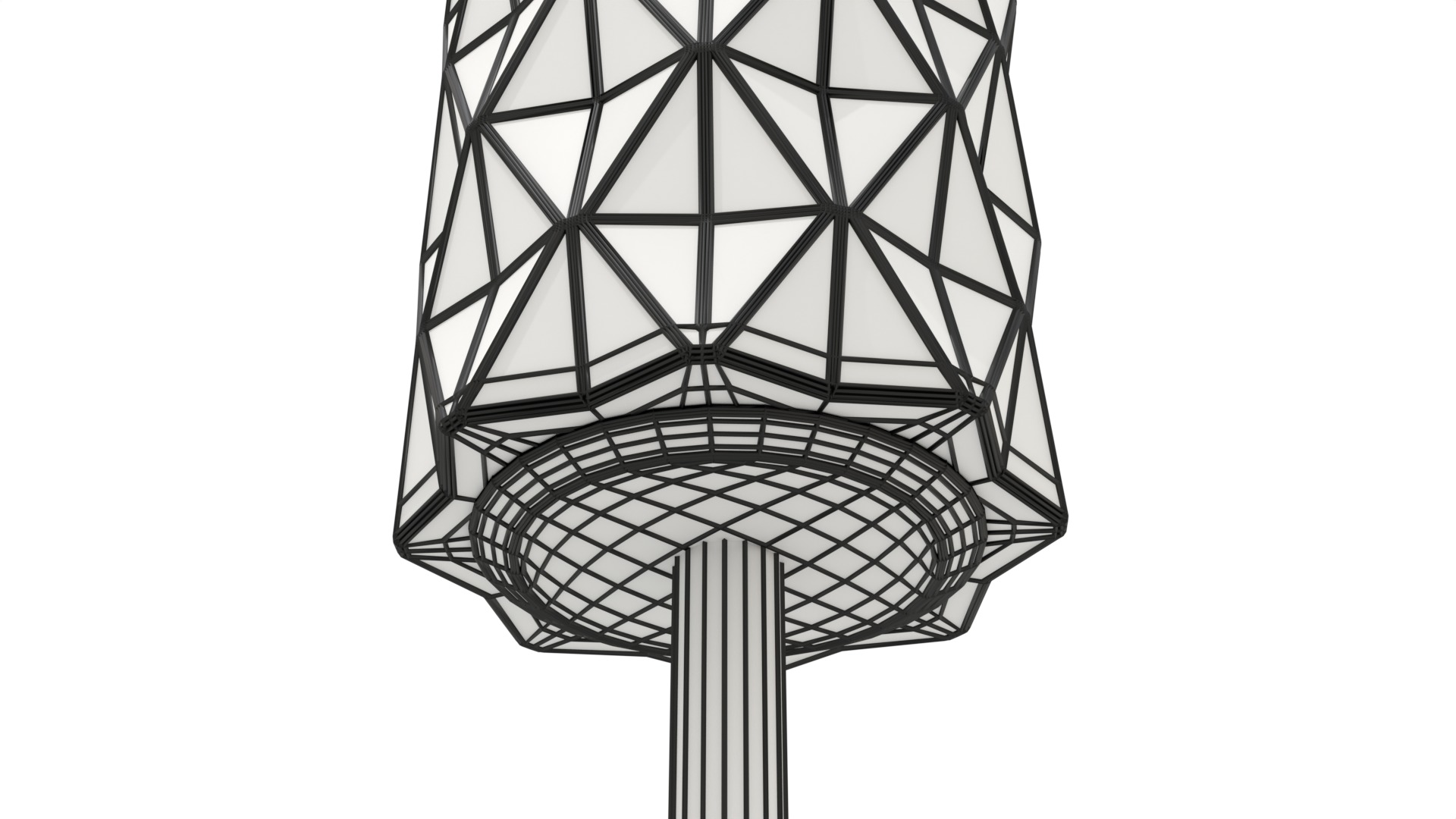 Glass Tiki Torch 3D model_9