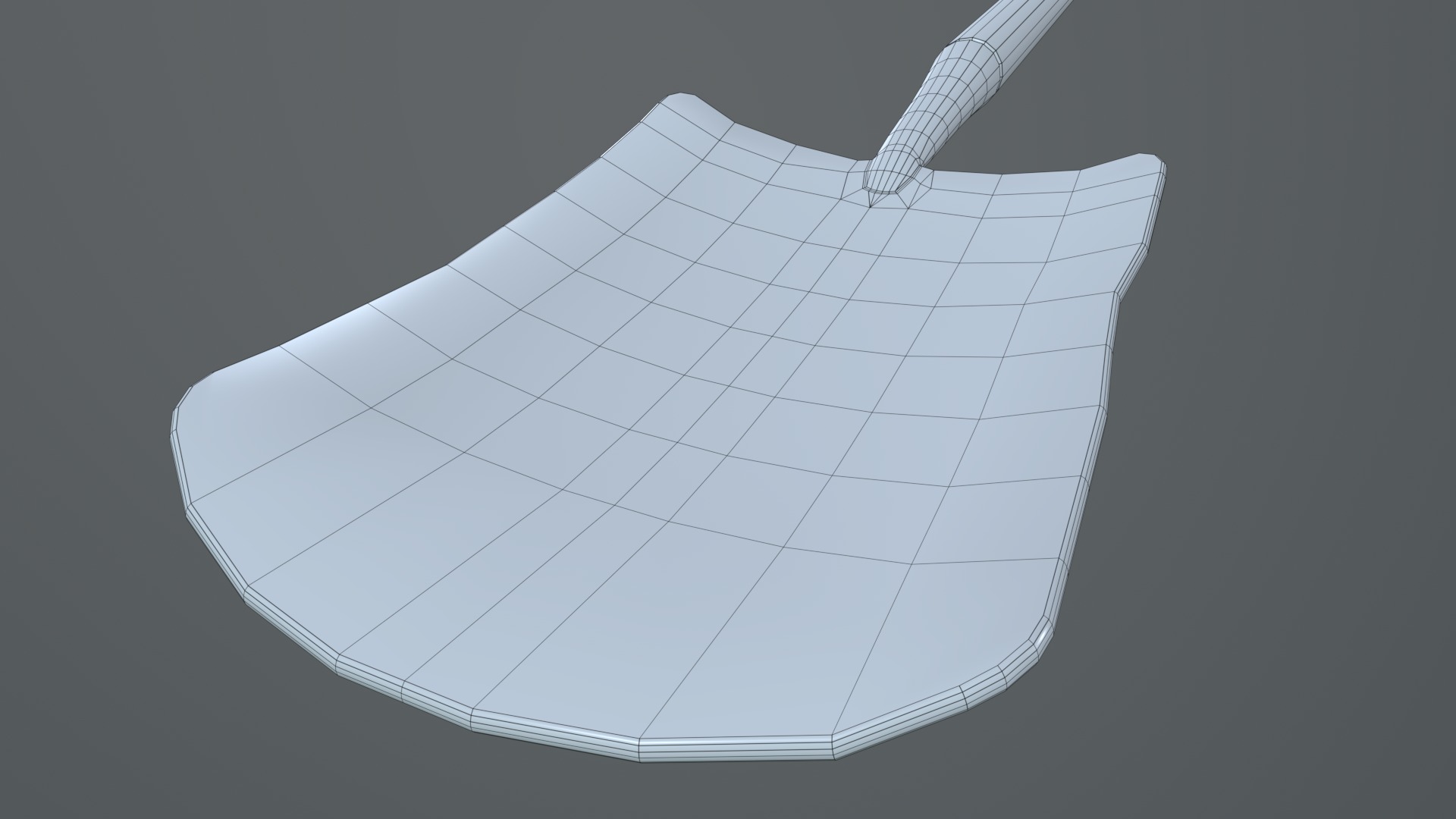 Shovel Low Poly PBR Game Asset Low-poly 3D model_13