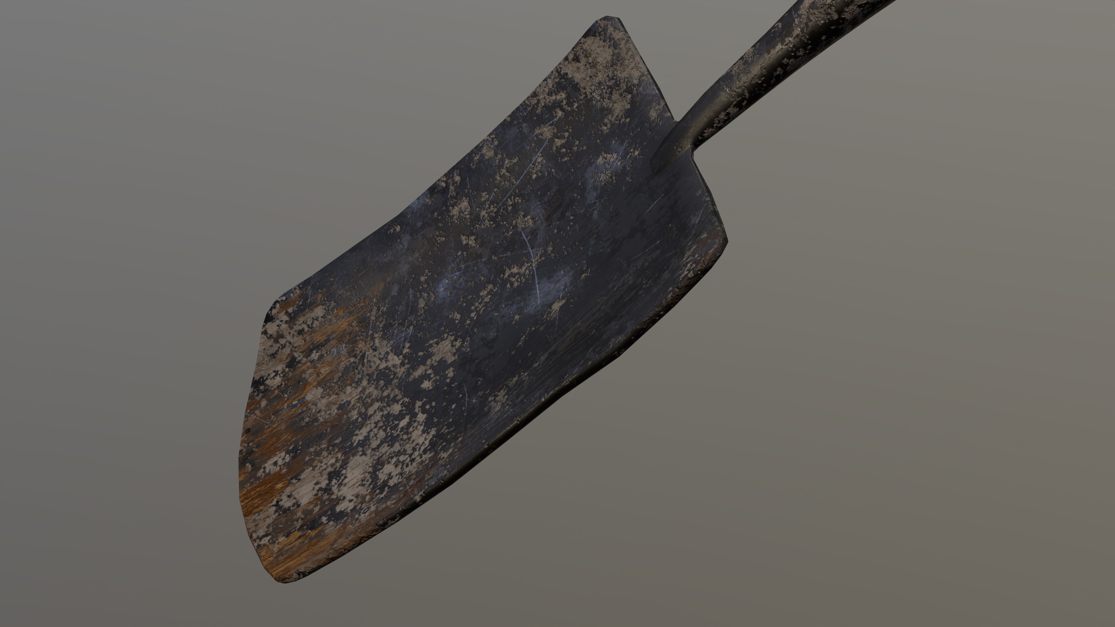 Shovel Low Poly PBR Game Asset Low-poly 3D model_4