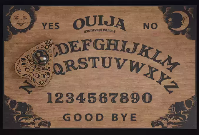 Spirit Board - Ouija Low-poly 3D model