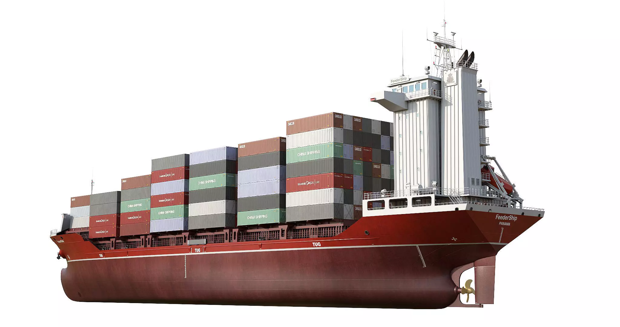 Container Feeder Red 3D model