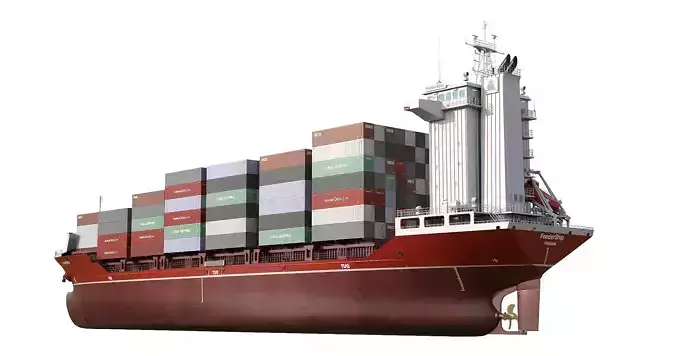 Container Feeder 800 Red 3D model