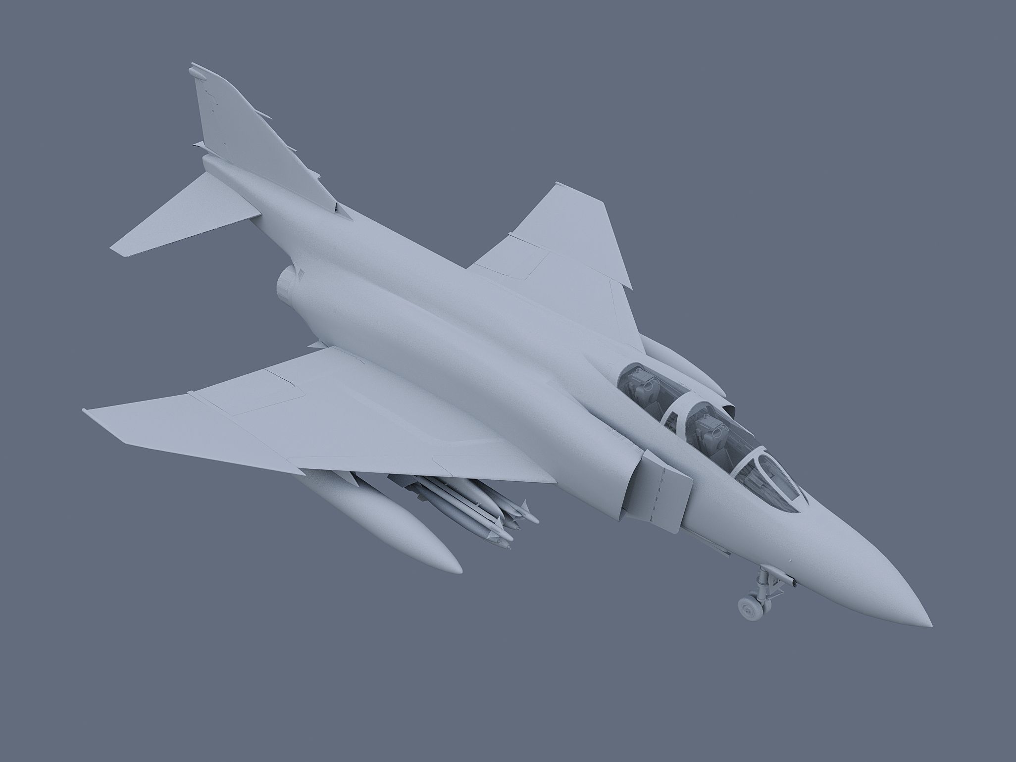F-4J Fantom 3D model_1