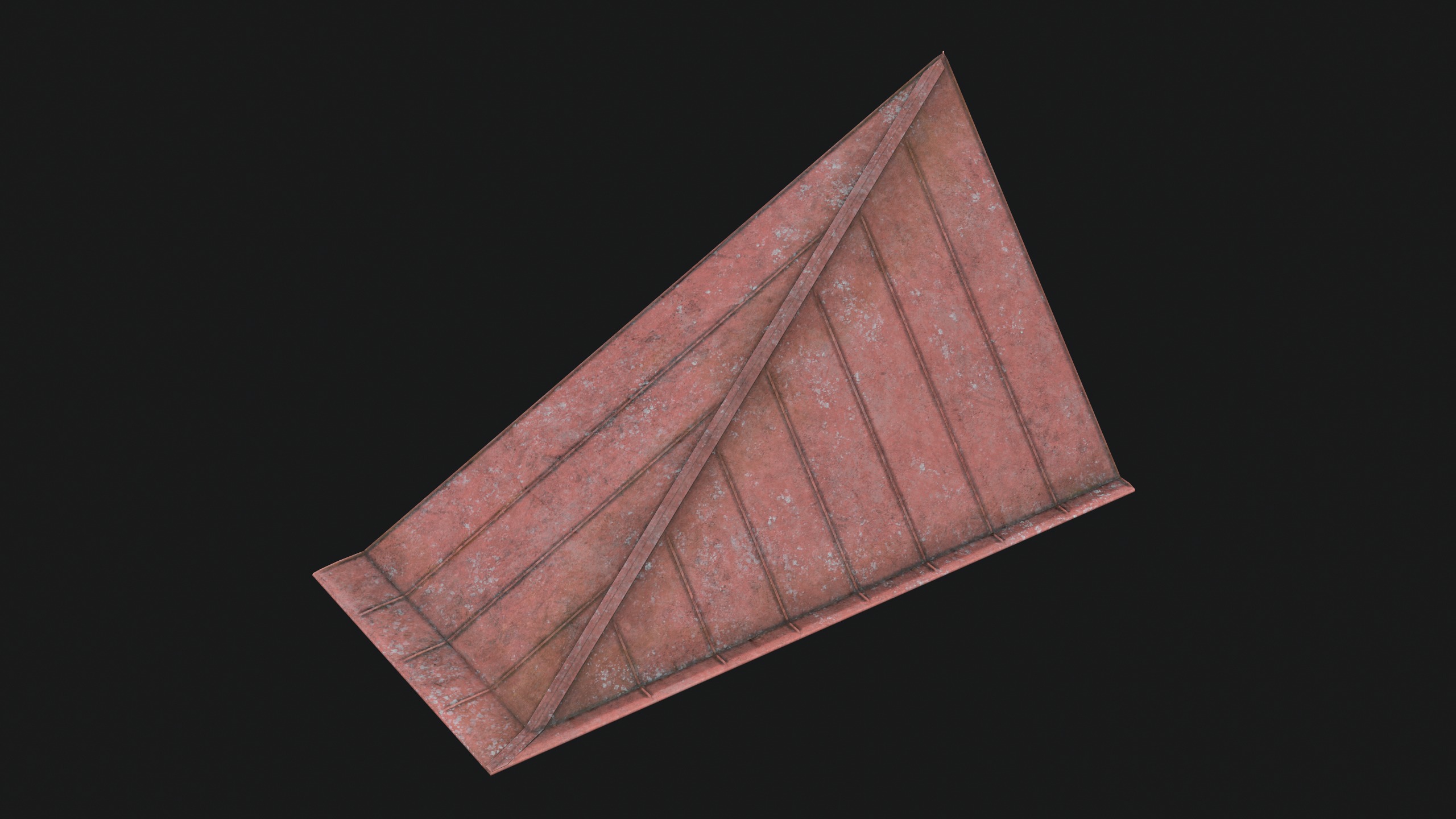 Modular Roof Set Low-poly 3D model_3