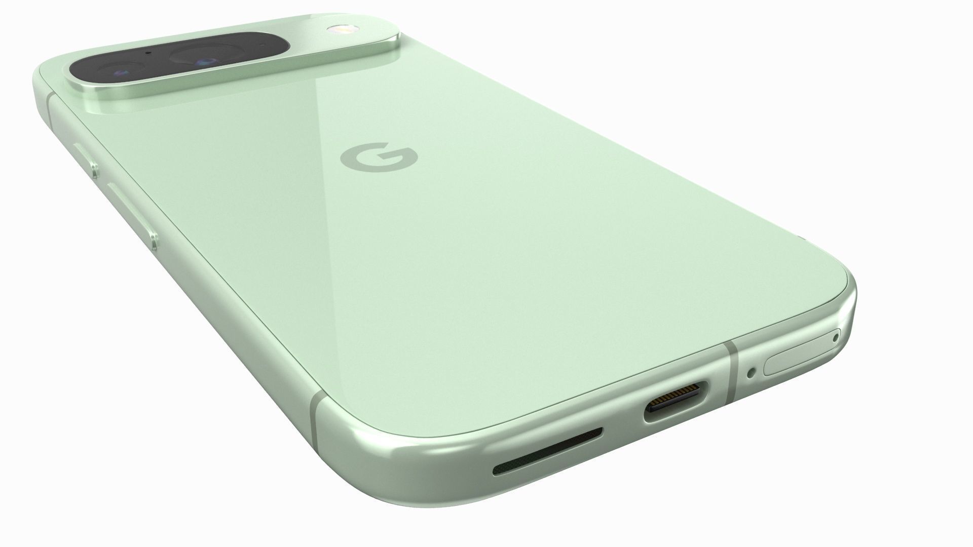 Google Pixel 9 Wintergreen 3D model_6