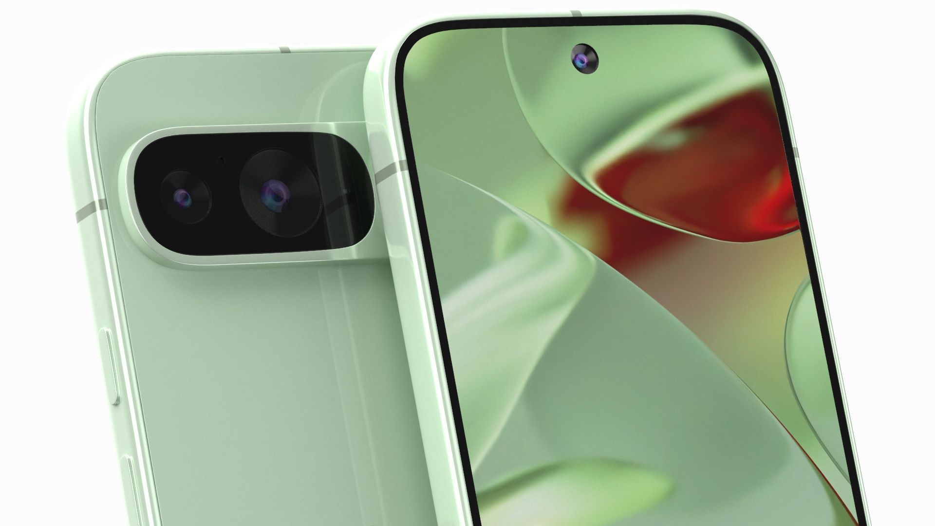 Google Pixel 9 Wintergreen 3D model_3