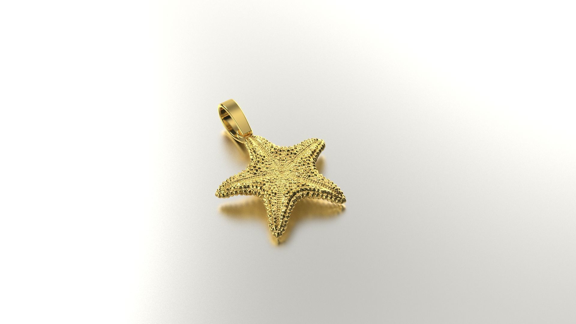 starfish pendant 3D model 3D print model 3D print model_1