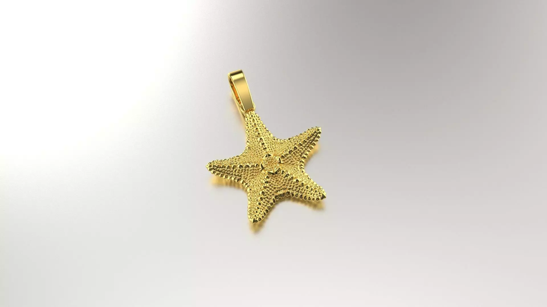 starfish pendant 3D model 3D print model 3D print model_0