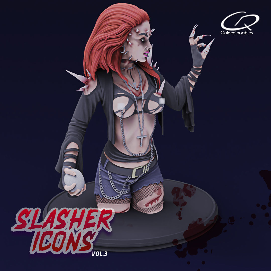 Slasher Icons - Return of the living Dead 3 - Mindy Clark  3D print model_6