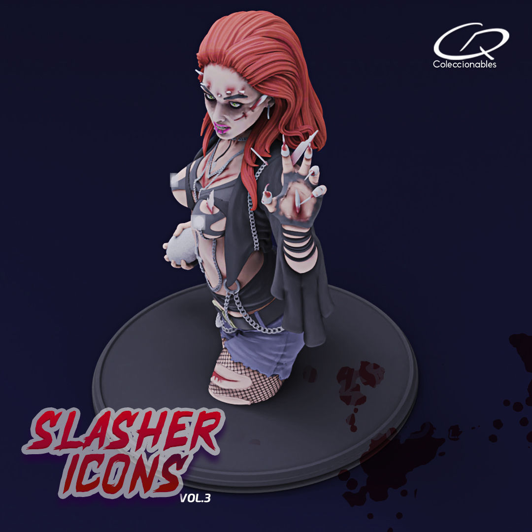 Slasher Icons - Return of the living Dead 3 - Mindy Clark  3D print model_7