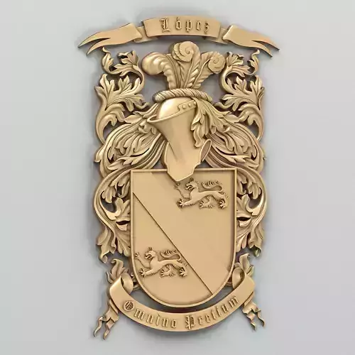 Coat of arms decorative 011 3D model