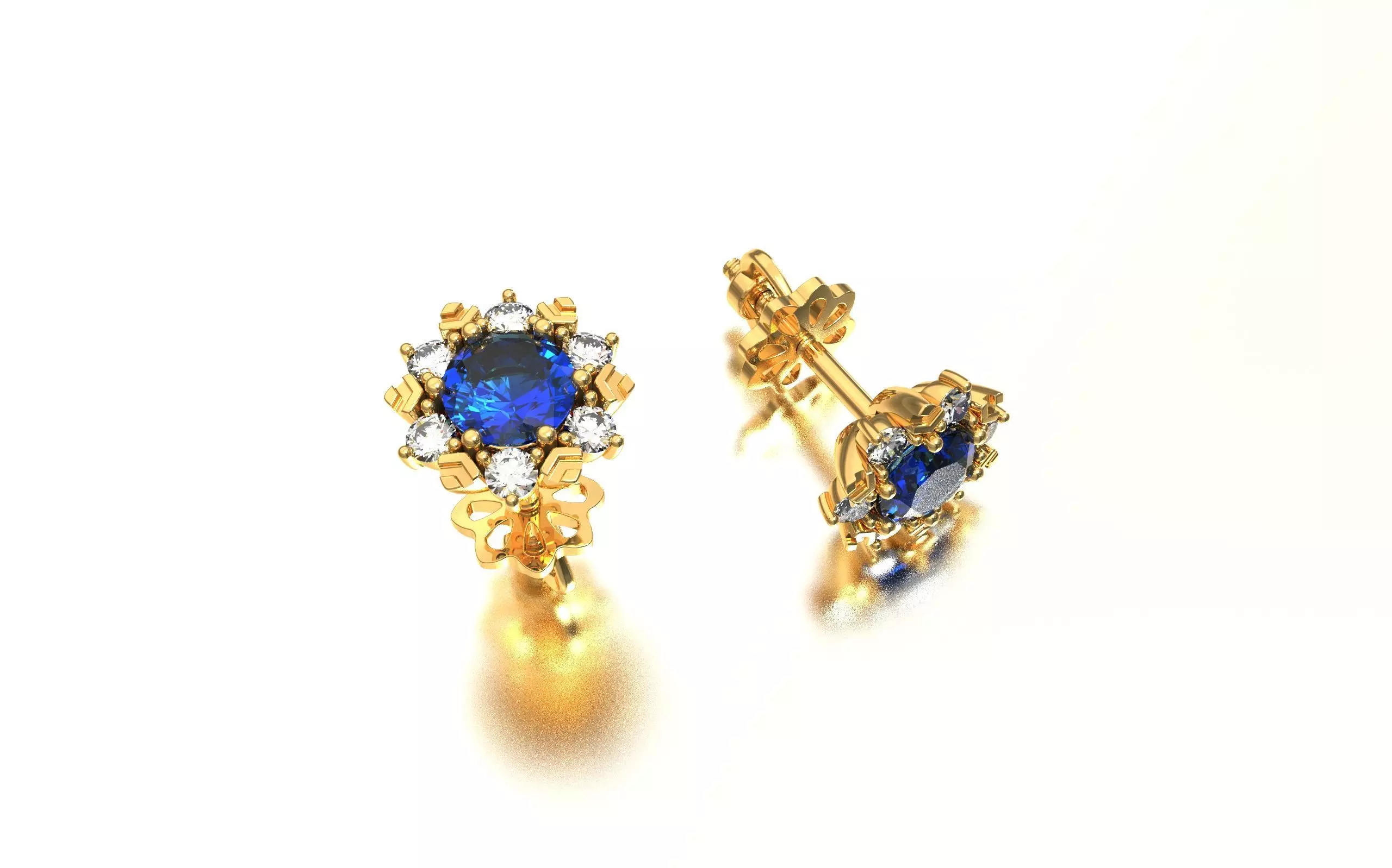 jewelry snowflake earrings 3D print model  3D print model_0