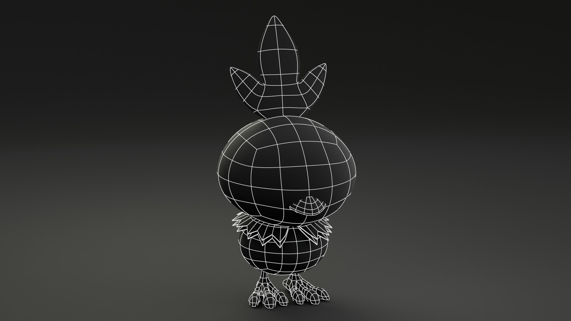 Torchic Pokemon Low-poly 3D model_6