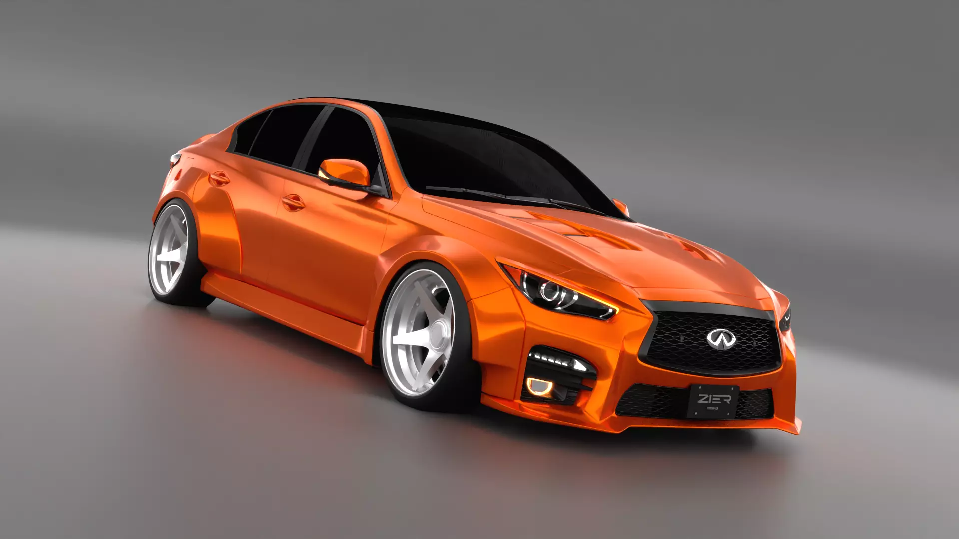 Infiniti Q50 2023 Widebody Kit 3D model