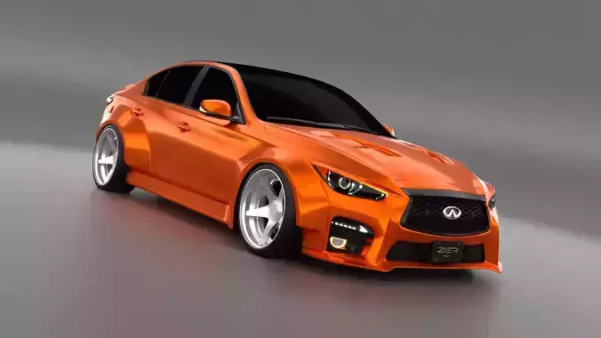 Infiniti Q50 2023 Widebody Kit 3D model