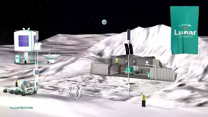 Lunar Bunker Entrance 3D model