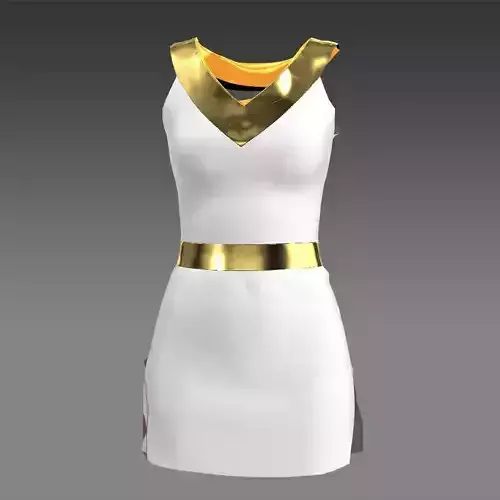 Dress deep V neckline 