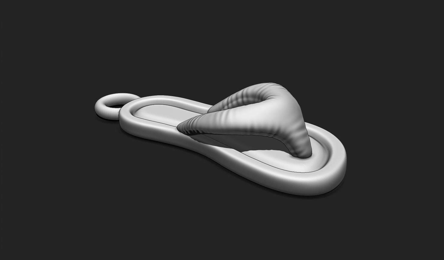 Slipper - Flip-Flop - Sandals - Necklace - Jewelry - Keychain 3D print model_3