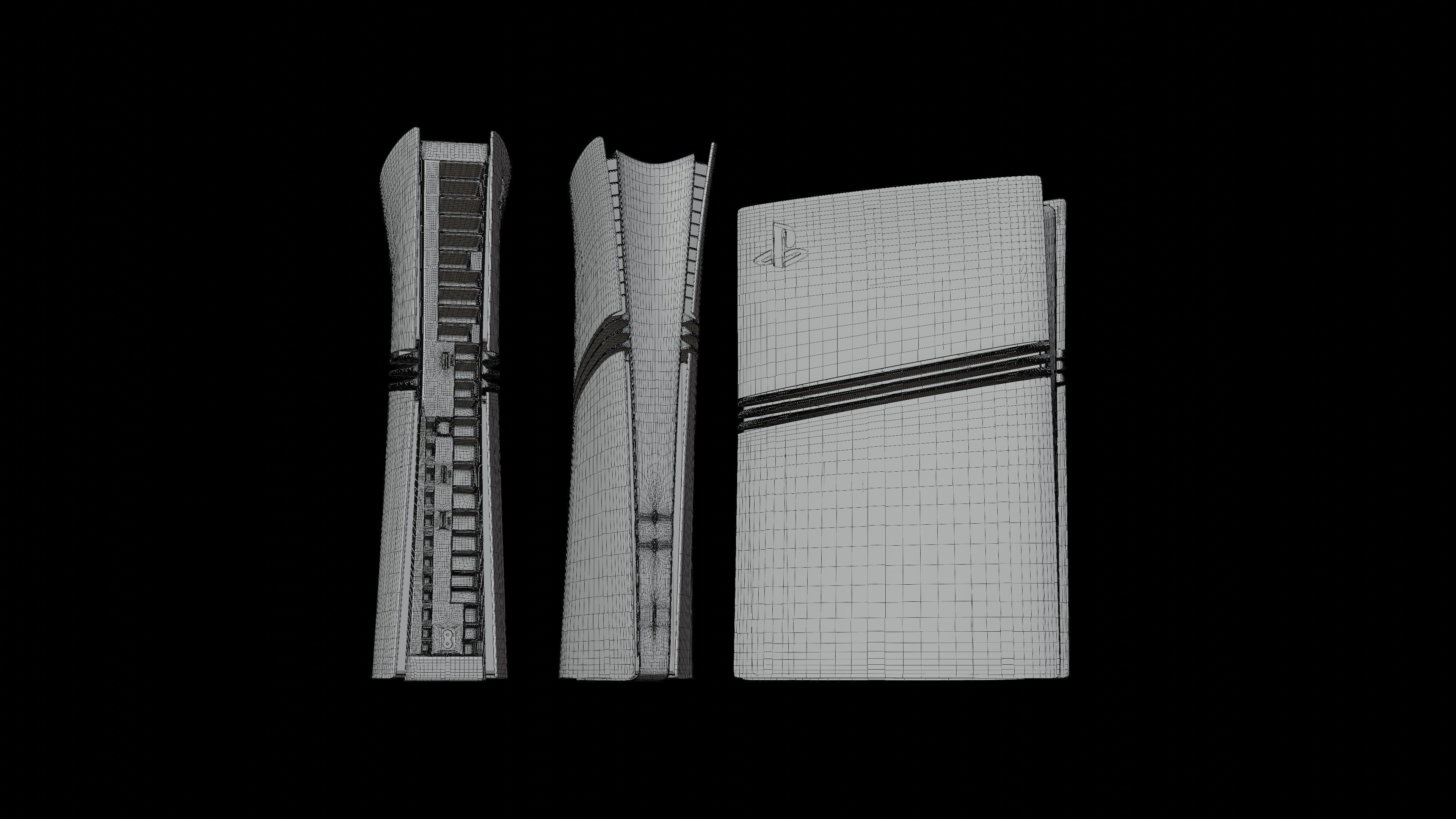 High-Poly 3D Model of PlayStation 5 Pro Console 3D model_10