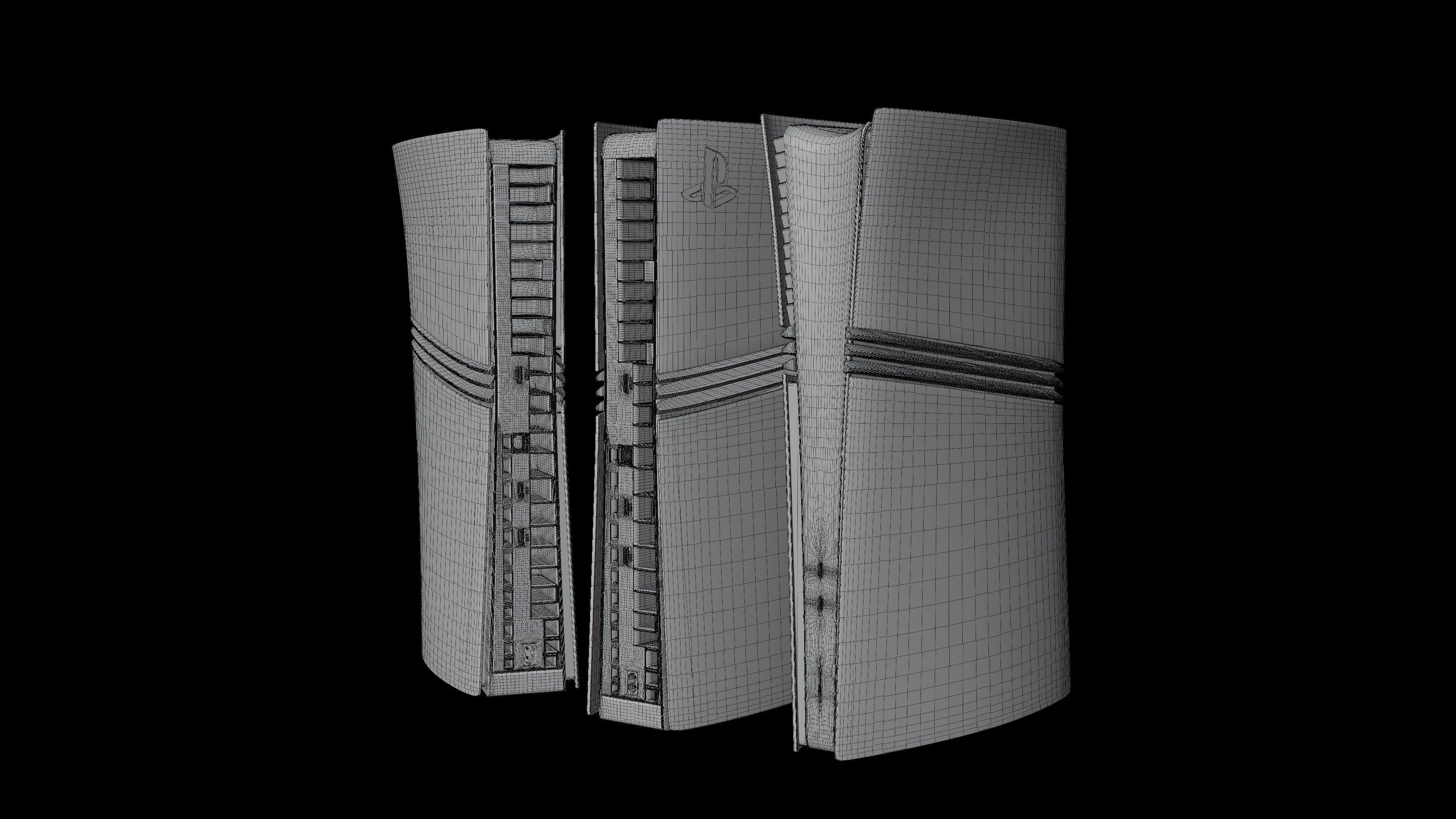 High-Poly 3D Model of PlayStation 5 Pro Console 3D model_11