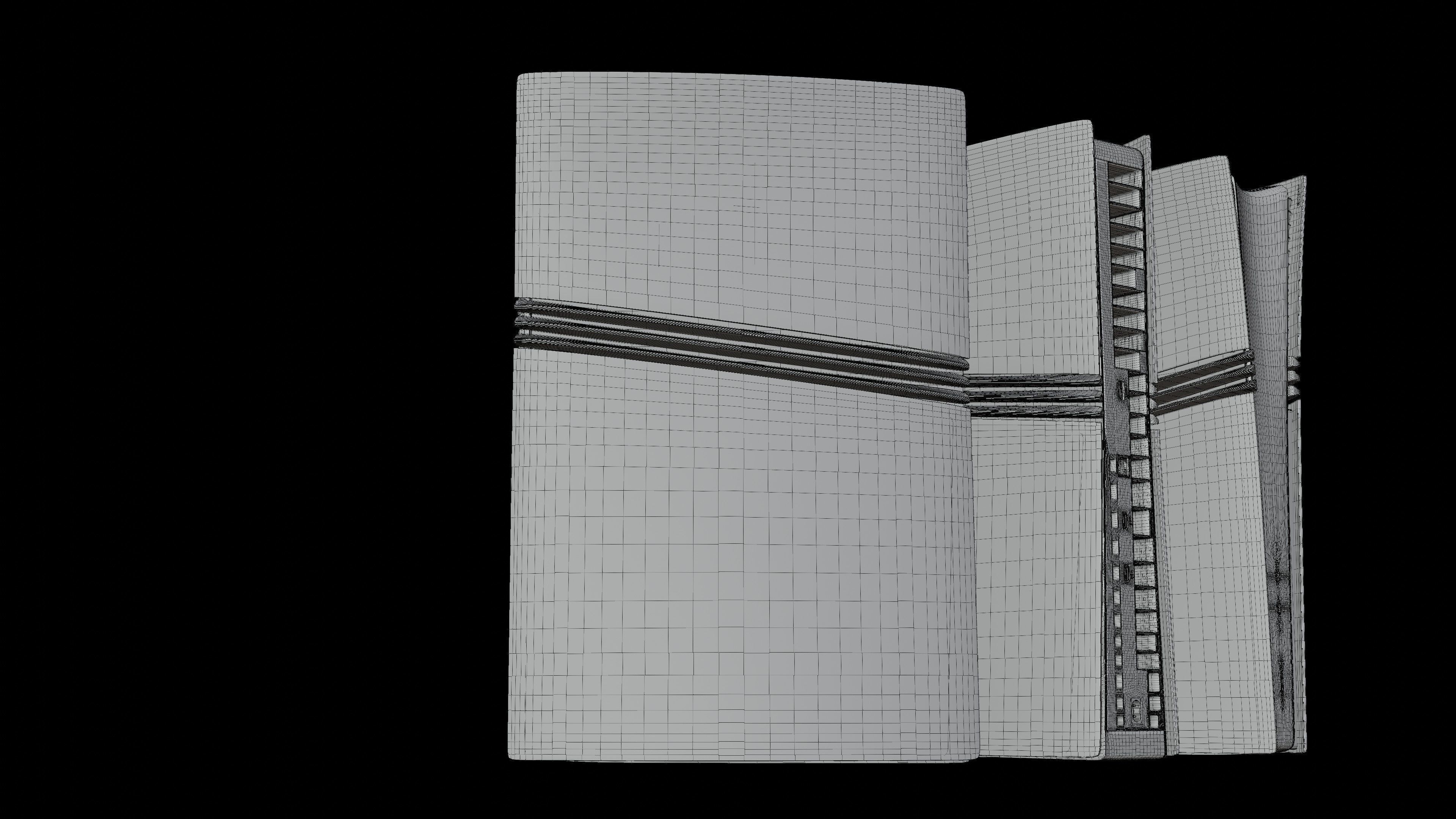 High-Poly 3D Model of PlayStation 5 Pro Console 3D model_12