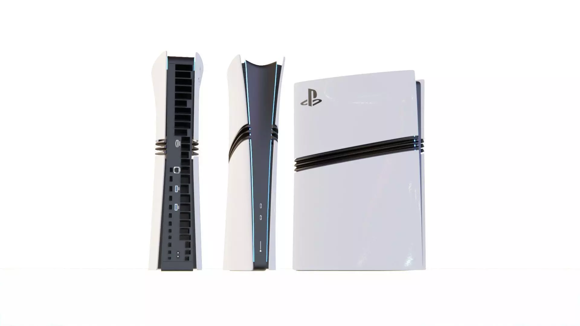 High-Poly 3D Model of PlayStation 5 Pro Console 3D model_0