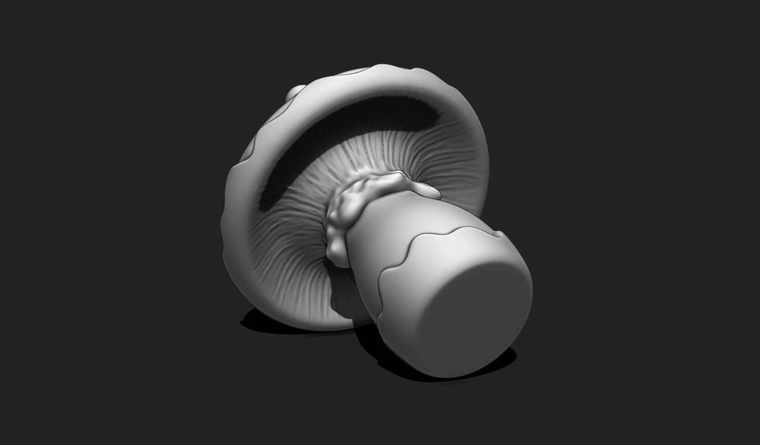 Mushroom Pendant - Necklace - Jewelry - Keychain 3D print model_5