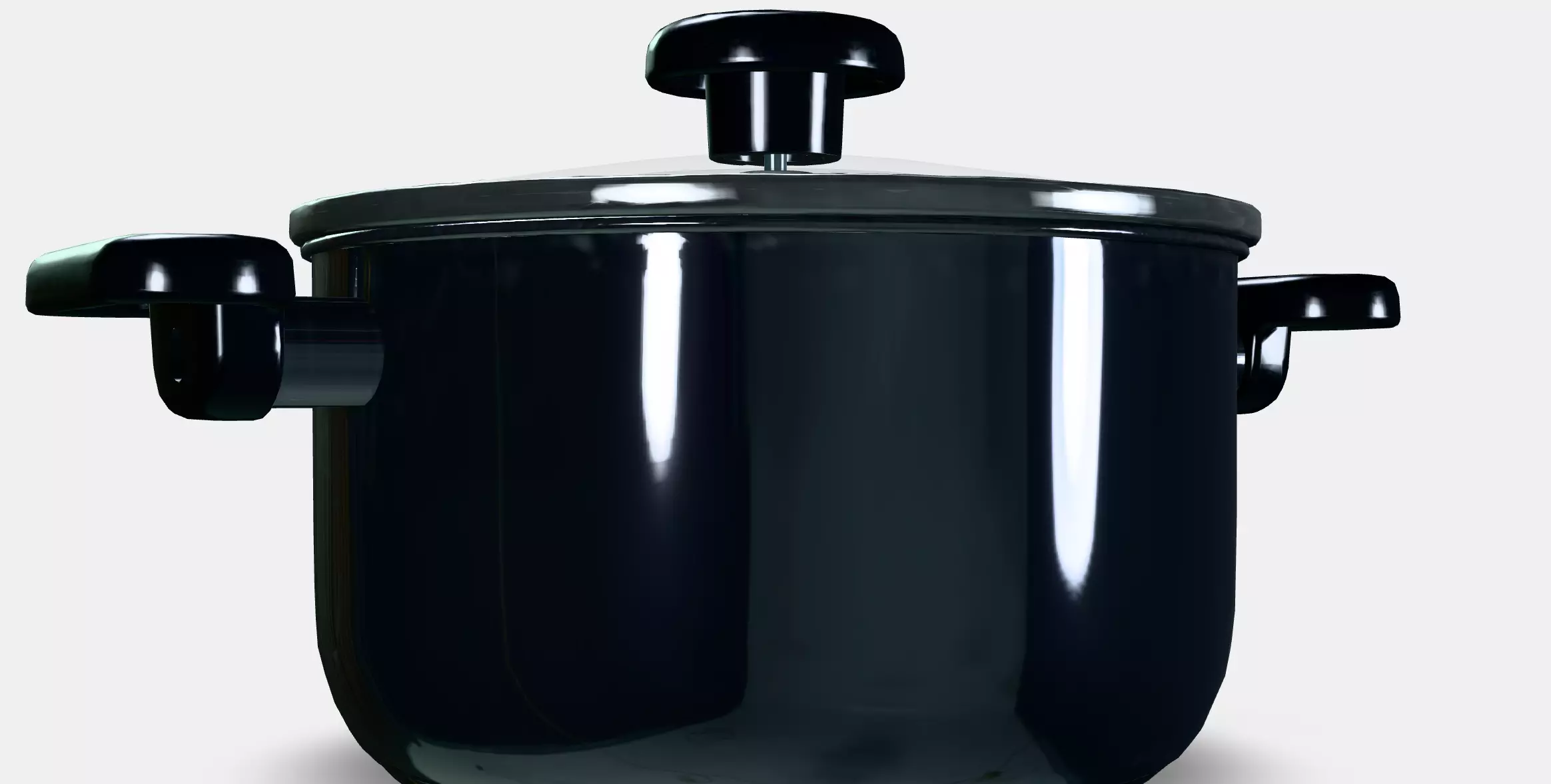 MIDDAGSMAT Pot with lid Low-poly 3D model_0