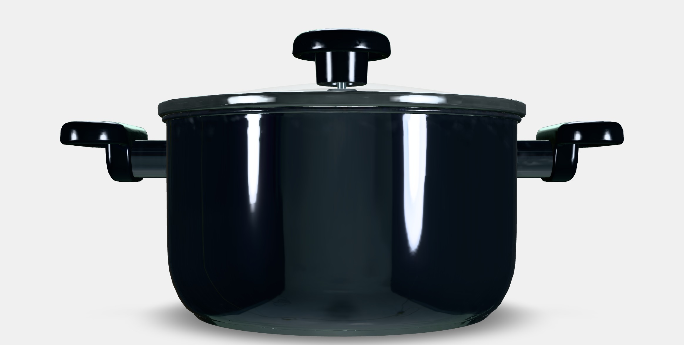 MIDDAGSMAT Pot with lid Low-poly 3D model_15