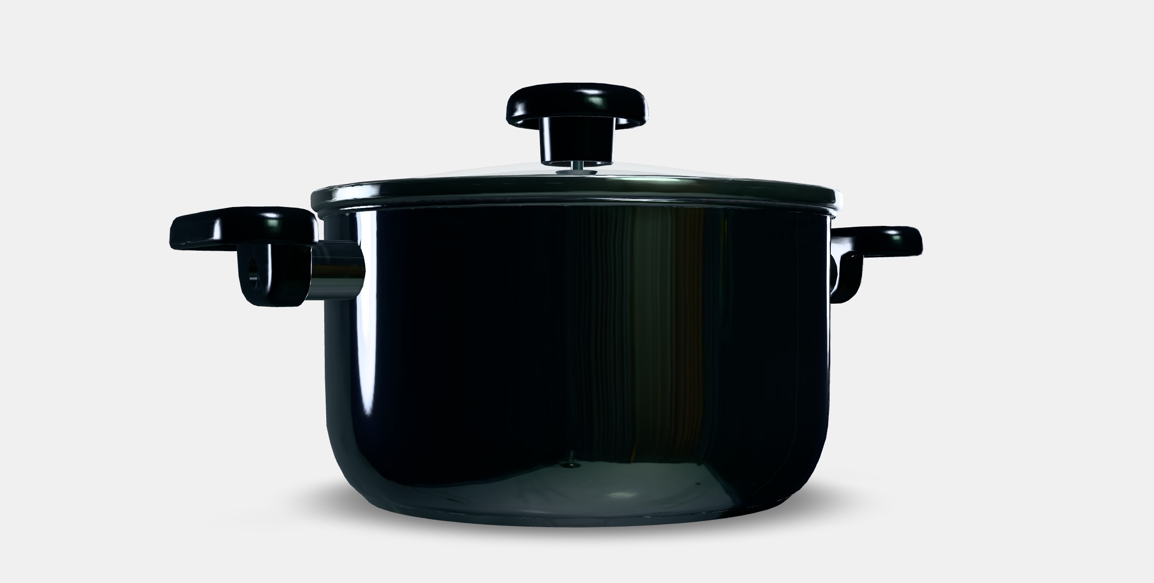 MIDDAGSMAT Pot with lid Low-poly 3D model_10