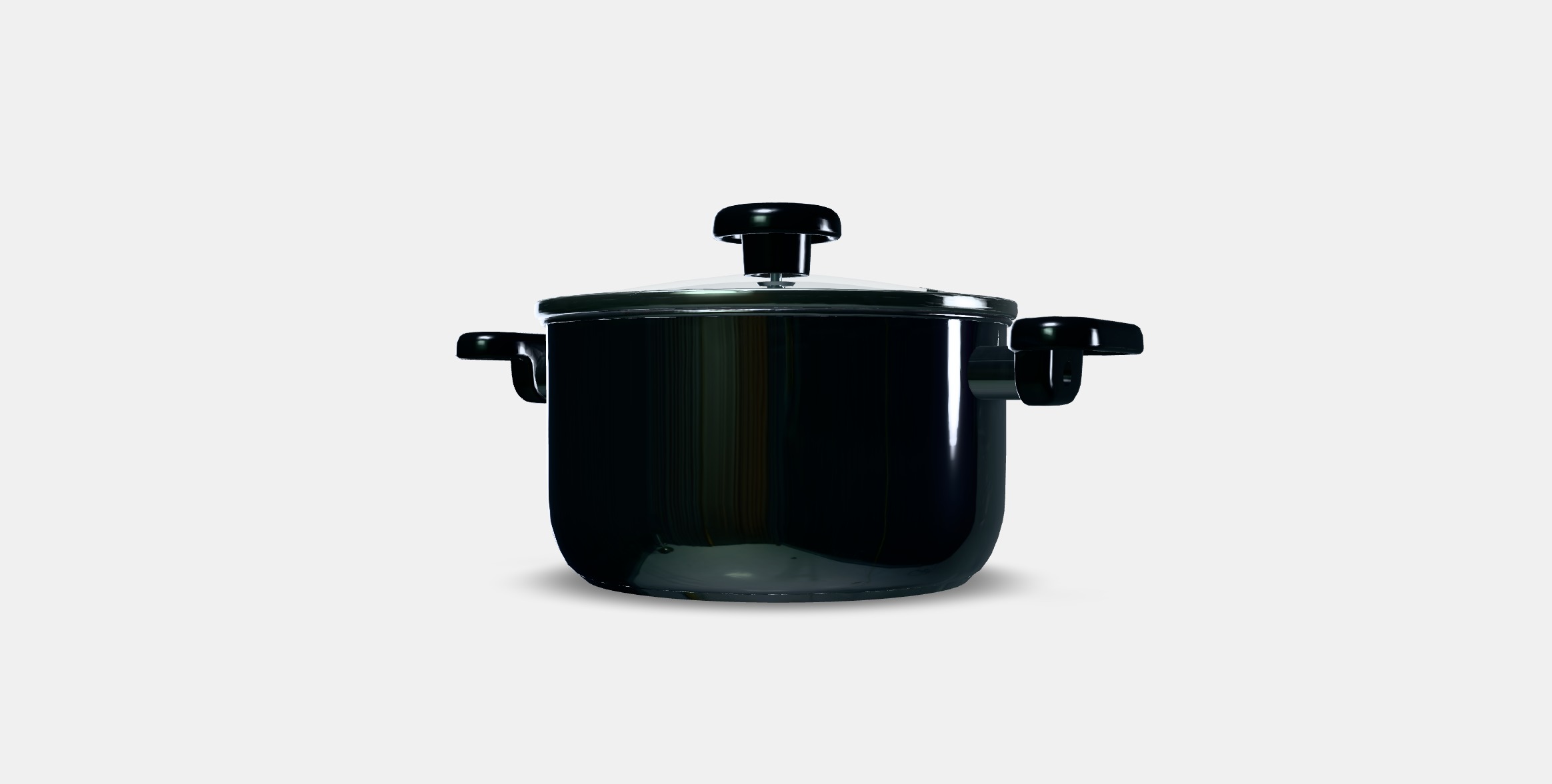 MIDDAGSMAT Pot with lid Low-poly 3D model_12