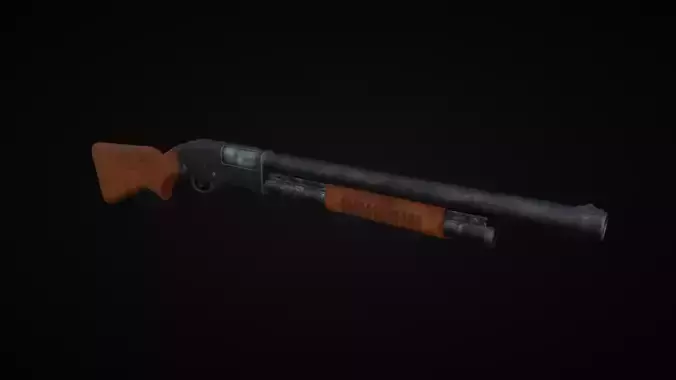 Old Fashion Pump Action Shotgun