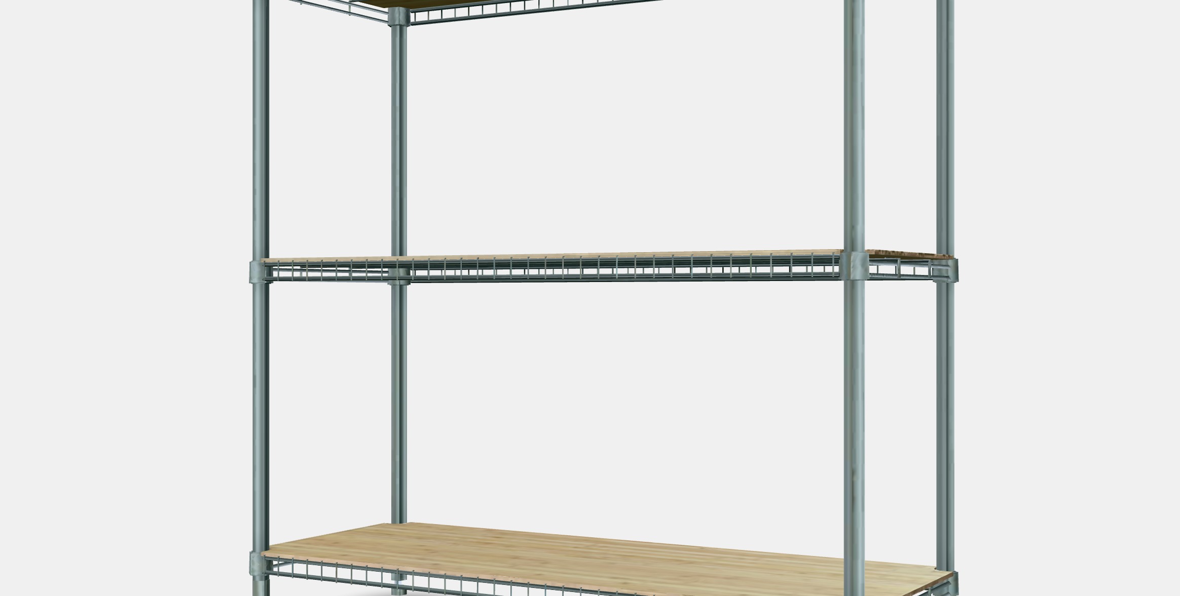 OMAR 1 shelf section 2 Low-poly 3D model_8