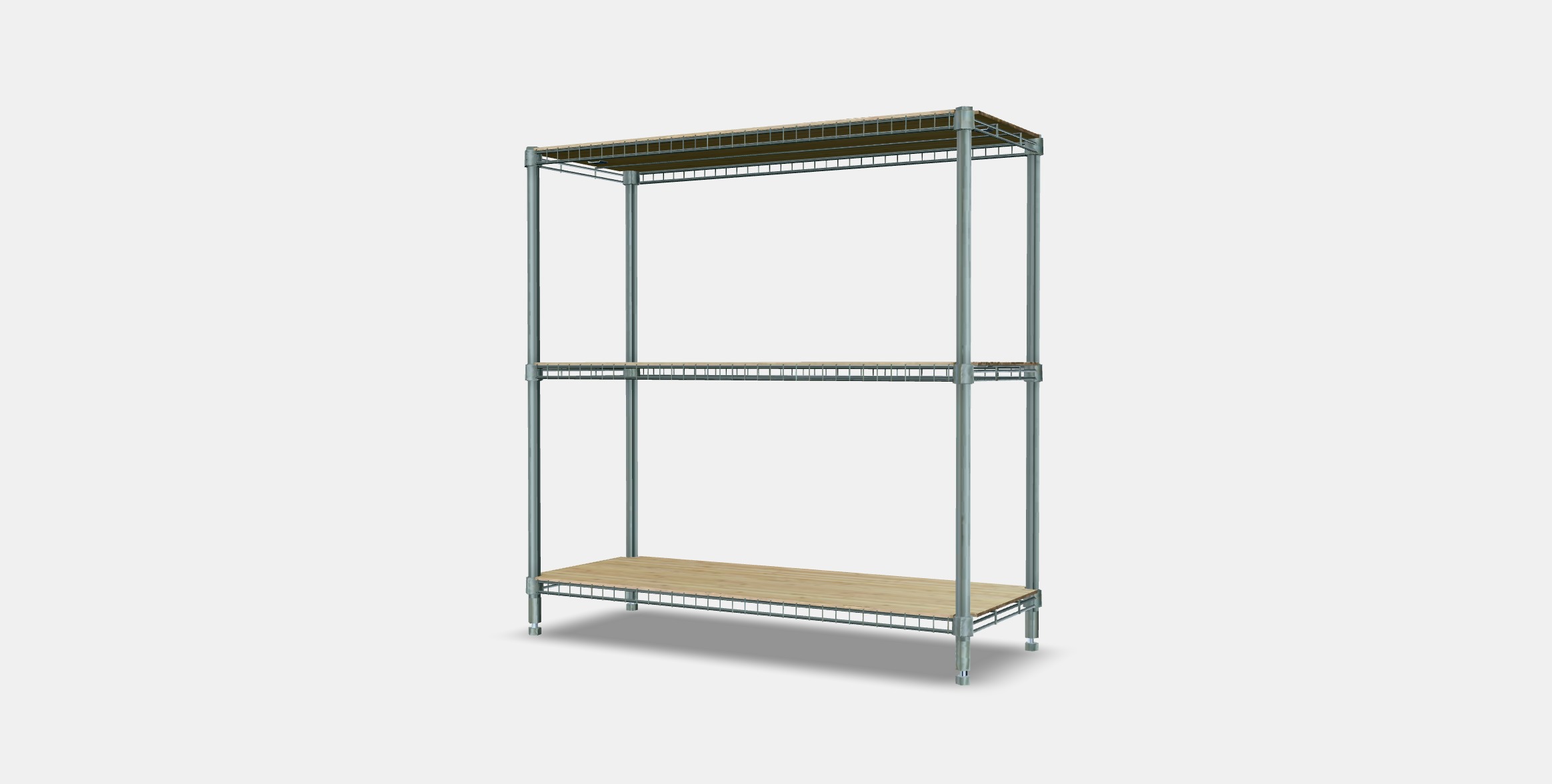 OMAR 1 shelf section 2 Low-poly 3D model_5
