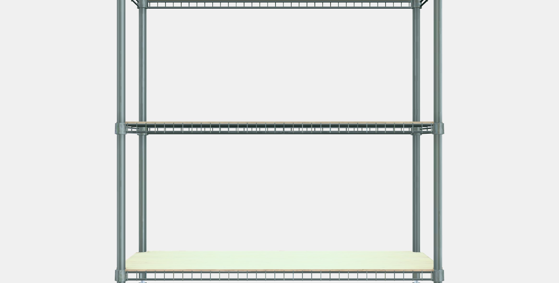 OMAR 1 shelf section 2 Low-poly 3D model_15